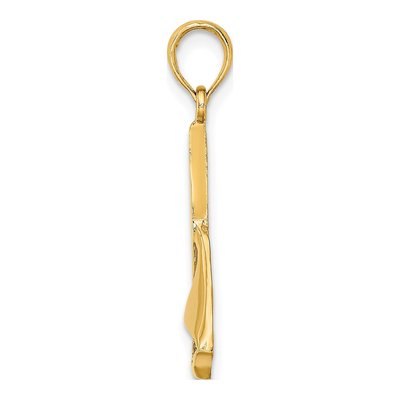 10K Yellow Gold Sailboat Pendant – view 3