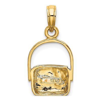 10K Yellow Gold Nantucket Basket Charm – view 5