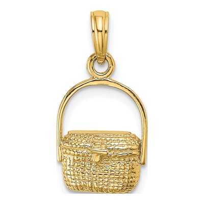 10K Yellow Gold Nantucket Basket Charm