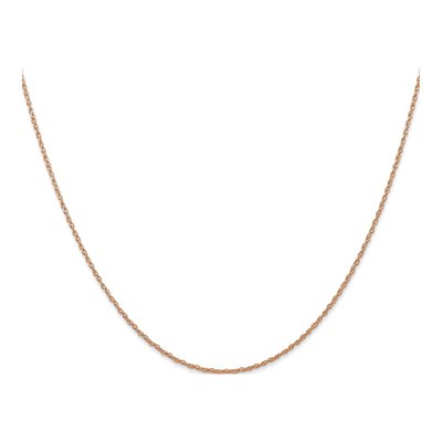 10K Rose Gold 0.7mm Rope Chain – view 2
