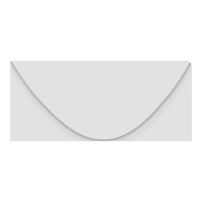 10K White Gold 0.7mm Rope Chain – view 4