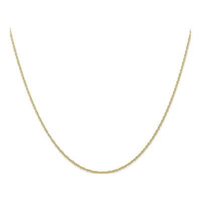 10K Yellow Gold 0.7mm Rope Cable Chain – view 2