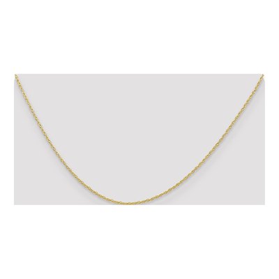 10K Yellow Gold 0.7mm Rope Cable Chain – view 4