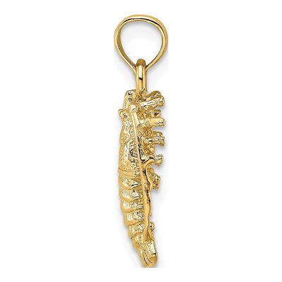 10K Yellow Gold Spiny Charm – view 3