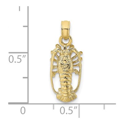 10K Yellow Gold Spiny Charm – view 4