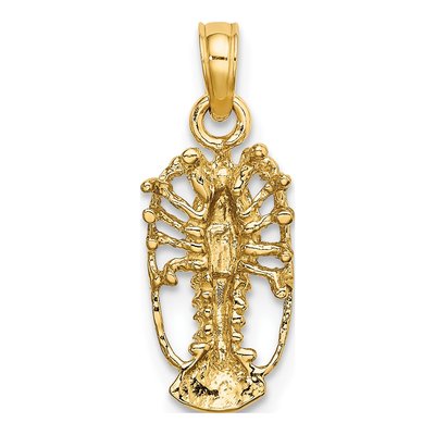 10K Yellow Gold Spiny Charm – view 5