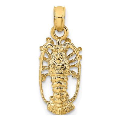 10K Yellow Gold Spiny Charm