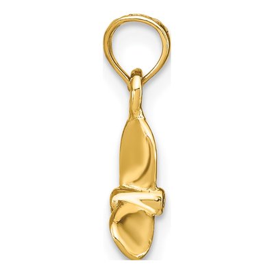 10K Yellow Gold 3D Propeller Pendant – view 3