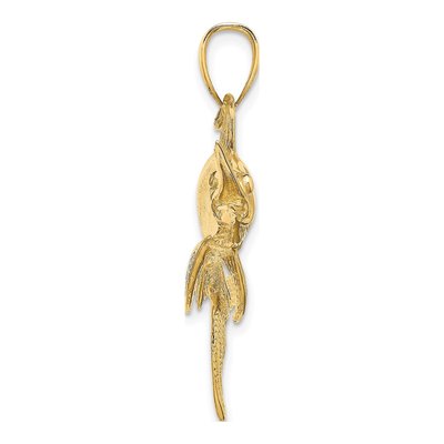 10K Yellow Gold Large Swordfish Charm – view 3