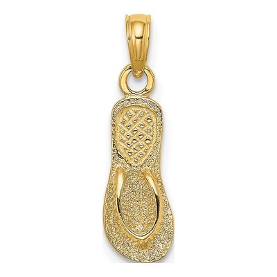 10K Yellow Gold Flip-Flop Pendant