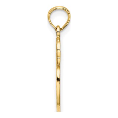 10K Yellow Gold Painters Palette Pendant – view 3