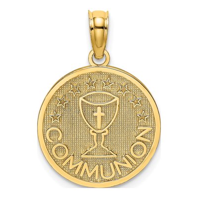 10K Yellow Gold Communion Cup Pendant