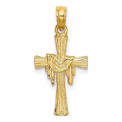 10K Yellow Gold Cross Pendant
