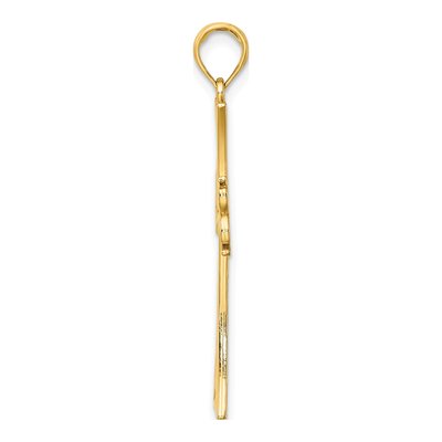 10K Yellow Gold Celtic Knot Cross Charm – view 3