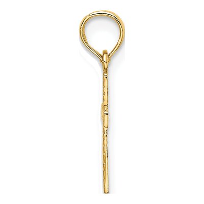10K Yellow Gold Mini Cross Charm – view 2