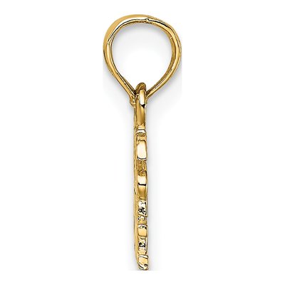 10K Yellow Gold Jesus Hearts Me Pendant – view 3