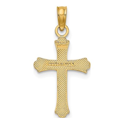 10K Yellow Gold Cross Pendant – view 5