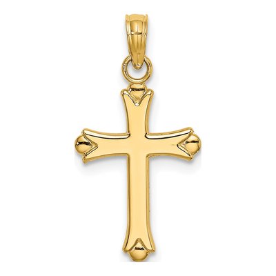 10K Yellow Gold Cross Pendant