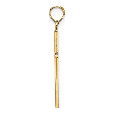 10K Yellow Gold Cross Pendant – view 3