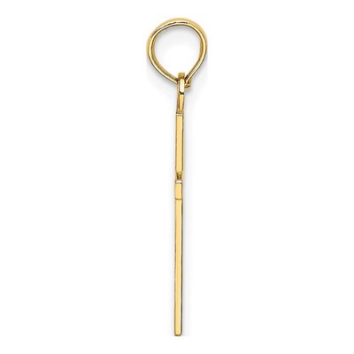 10K Yellow Gold Small Latin Cross Charm – view 3