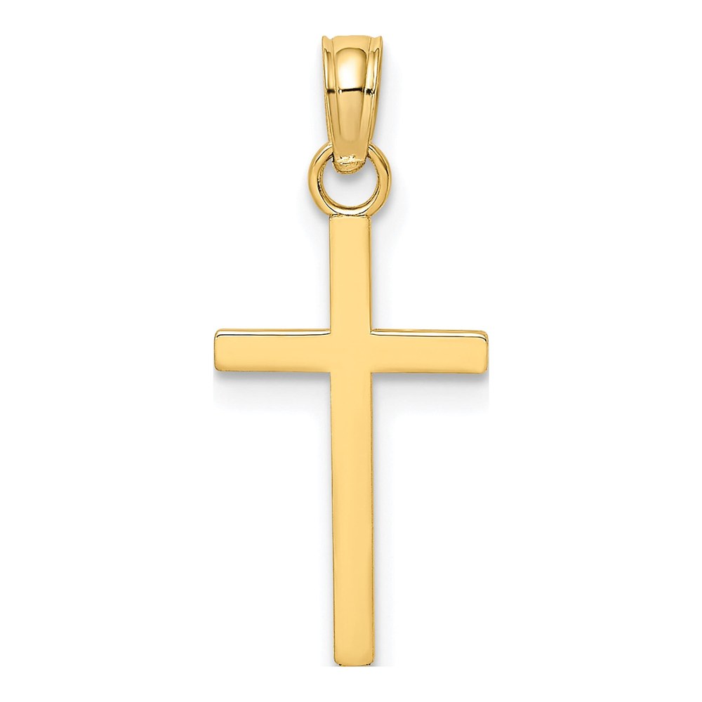 10K Yellow Gold Small Latin Cross Charm