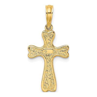 10K Yellow Gold Cross Charm – view 5