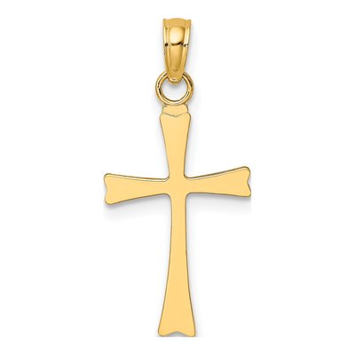 10K Yellow Gold Cross Pendant – view 5