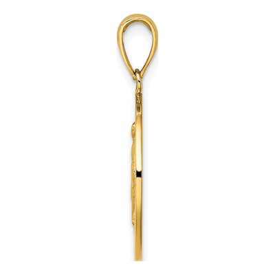 10K Yellow Gold Miraculous Medal Pendant – view 3