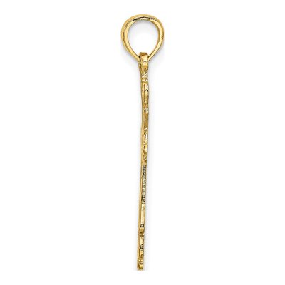 10K Yellow Gold Cross Cut-Out Charm – view 3