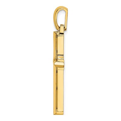 10K Yellow Gold Cross Pendant – view 3