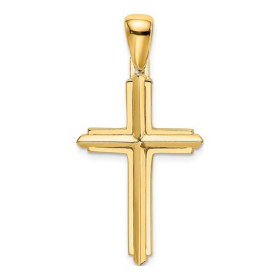 10K Yellow Gold Cross Pendant