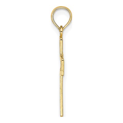 10K Yellow Gold Filigree Cross Pendant – view 3