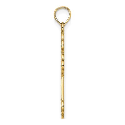 10K Yellow Gold Cut-Out Cross Pendant – view 3
