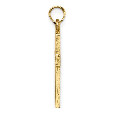 10K Yellow Gold Cut-Out Cross Pendant – view 3