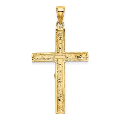 10K Yellow Gold Crucifix Pendant – view 5