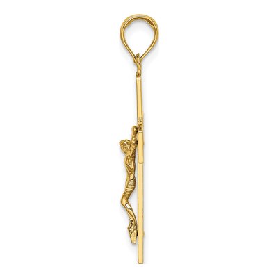 10K Yellow Gold I LOVE Jesus Cut-Out Heart Charm – view 3