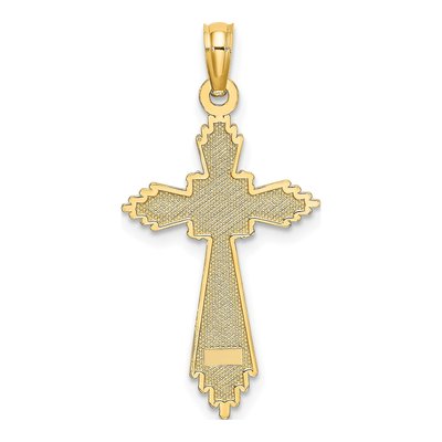 10K Yellow Gold Fancy Cross Pendant – view 5