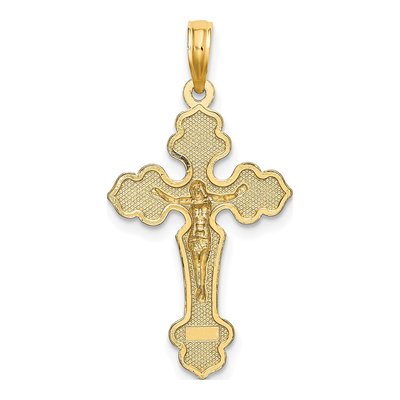 10K Yellow Gold Crucifix Charm – view 5