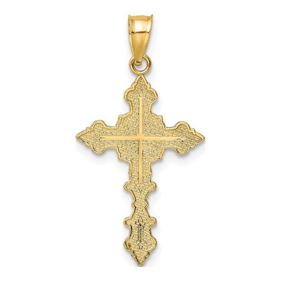 10K Yellow Gold Crucifix Charm – view 5