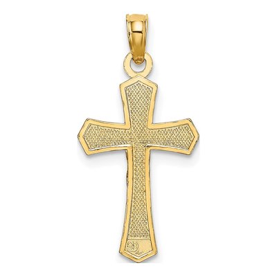 10K Yellow Gold Crucifix Charm – view 5