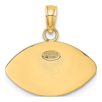 10K Yellow Gold Football Charm – view 5