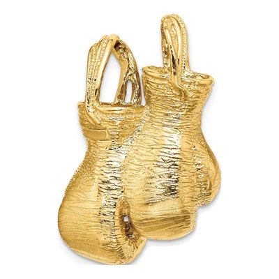 10K Yellow Gold 3-D Boxing Gloves Pendant – view 5