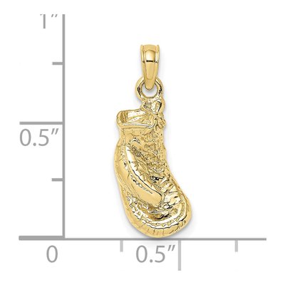 10K Yellow Gold Boxing Glove Pendant – view 4