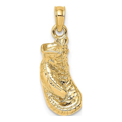 10K Yellow Gold Boxing Glove Pendant