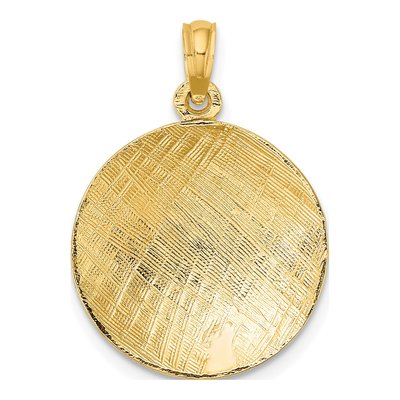 10K Yellow Gold Volleyball Pendant – view 5