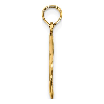 10K Yellow Gold Bowling Ball Pins Number 1 Charm – view 3