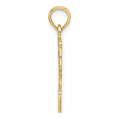 10K Yellow Gold NANA Heart Number 1 Pendant – view 3