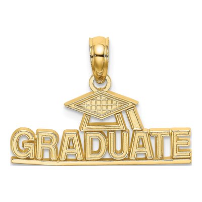 10K Yellow Gold Graduate Under Cap Pendant