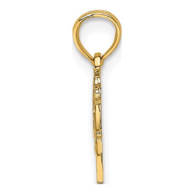 10K Yellow Gold Great Grandma Heart Pendant – view 3
