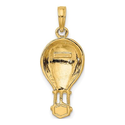 10K Yellow Gold Hot Air Balloon Pendant – view 5